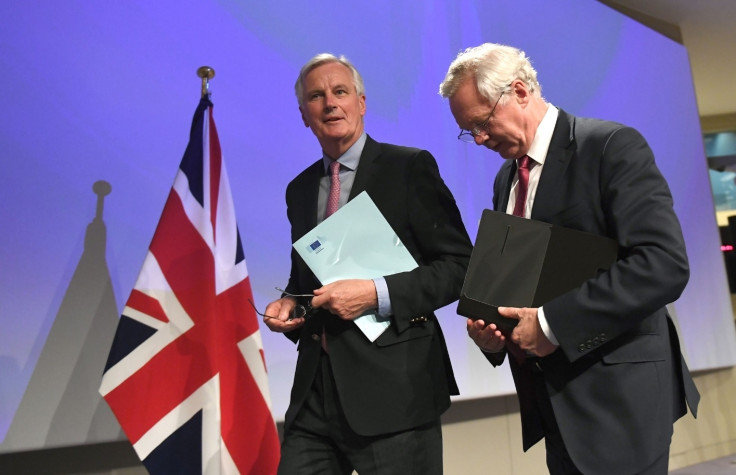 Michel Barnier and David Davis