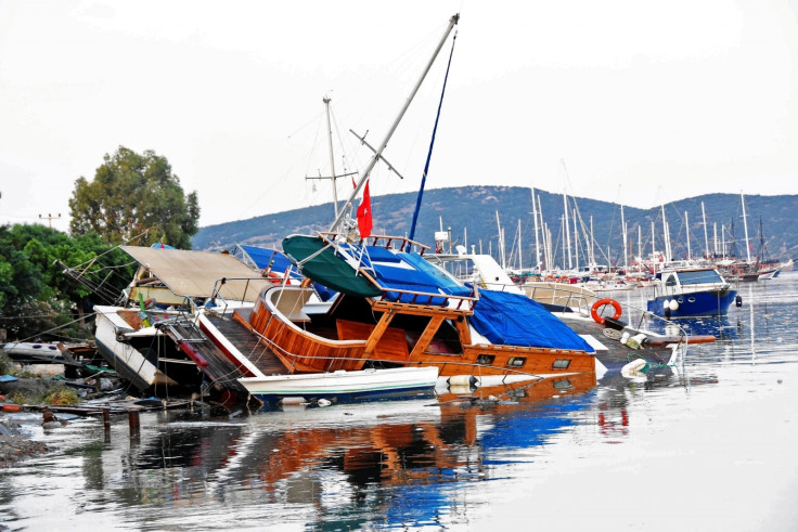 Turkey earthquake boat