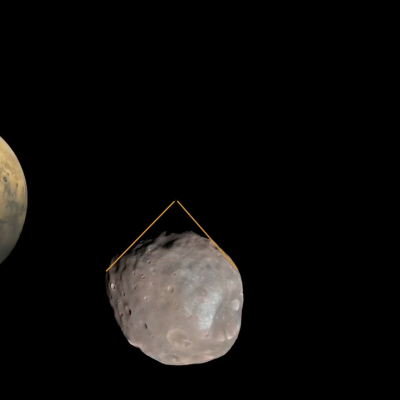 Tiny moon Phobos photobombs Mars