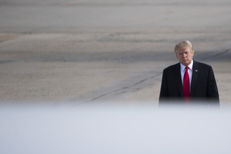 Donald Trump walking towards Air Force One