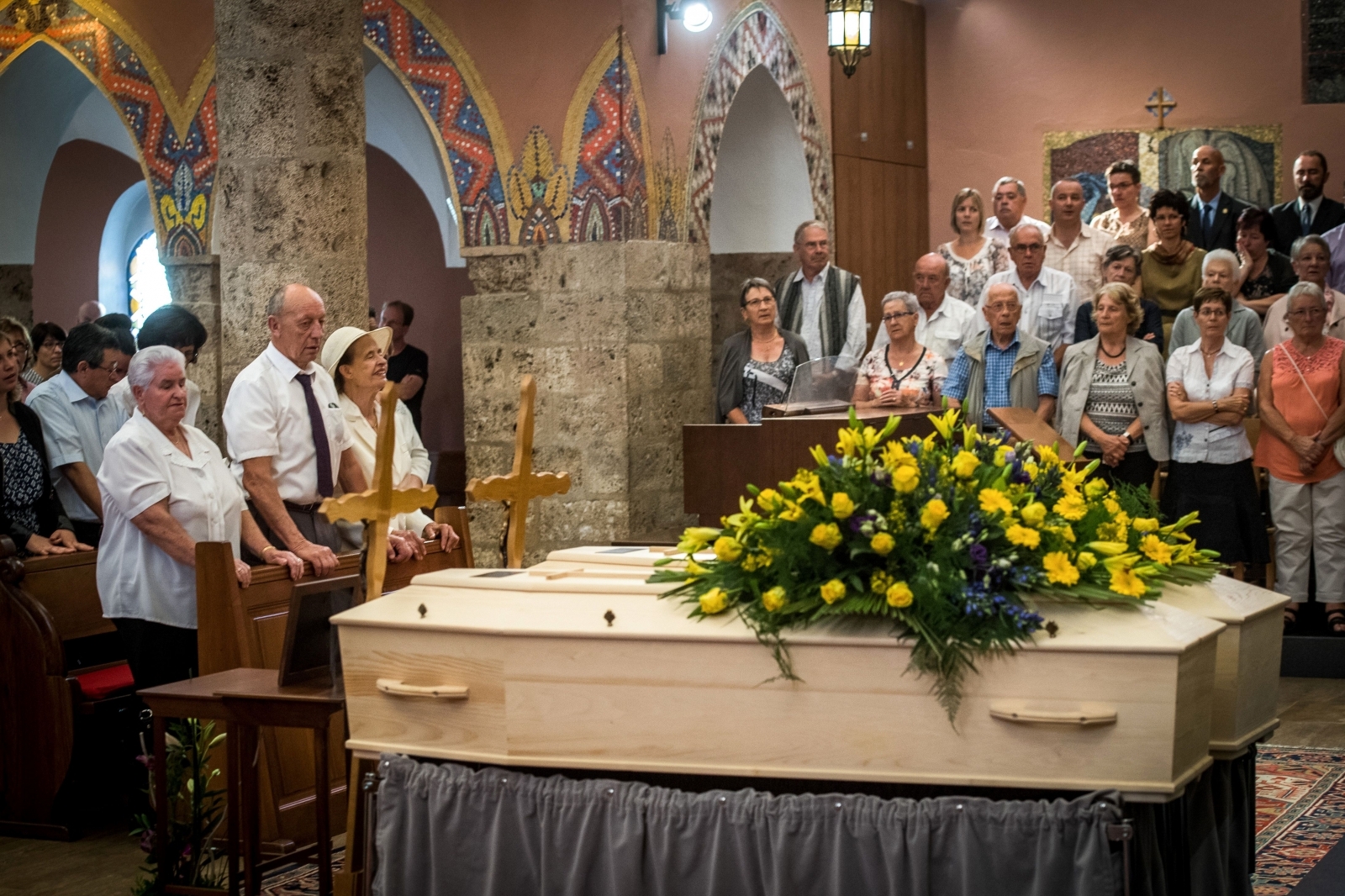Funeral held for Swiss couple found frozen on Alps 75 years after they