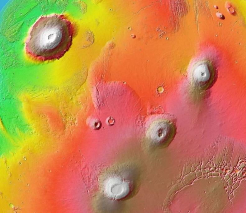 Mars volcanoes