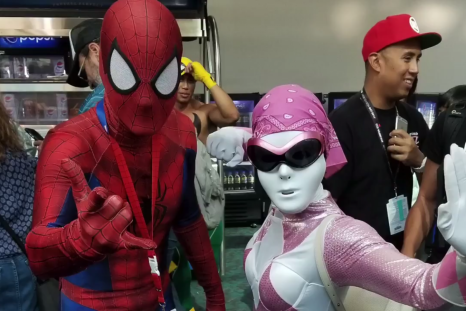 Lupita Nyong'o Comic Con Pink Power Ranger
