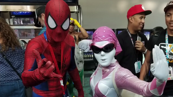 Lupita Nyong'o Comic Con Pink Power Ranger