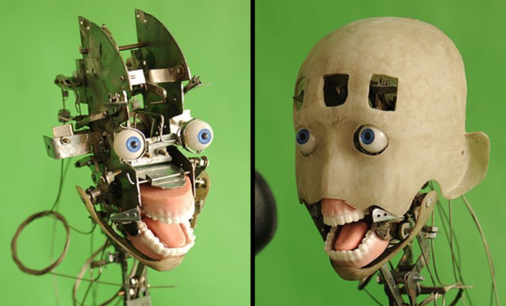 DS Doll sex robot head underneath skin