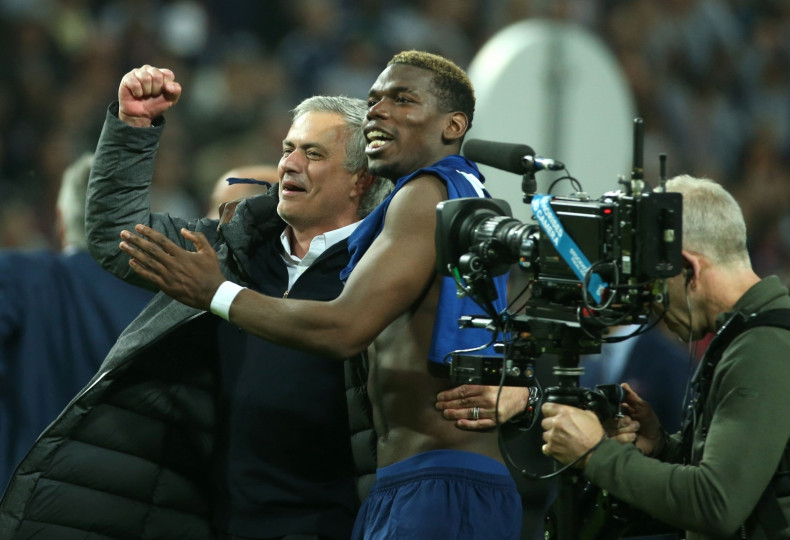 Jose Mourinho and Paul Pogba