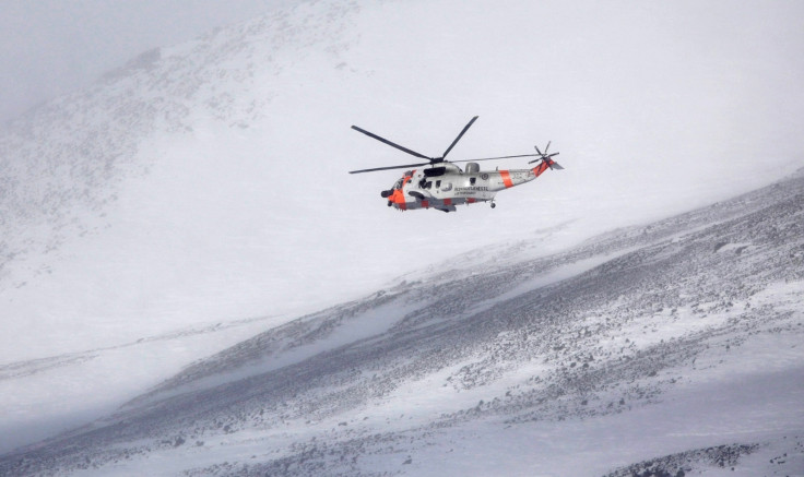 A Sea King helicopter in Sweden