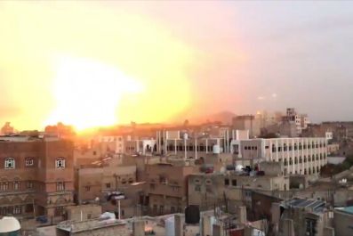 Explosions Rock Yemen Day After Missile Shot Down Over Saudi Arabia 