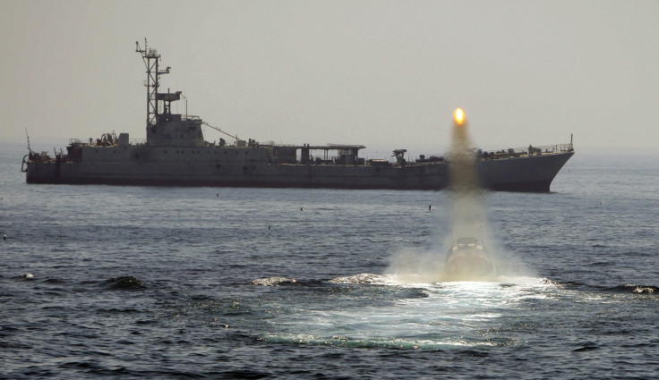 iran revolutionary guard navy warship drill