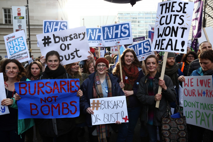 NHS nurses protest