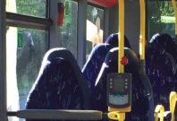 Empty bus seats mistaken for burkas