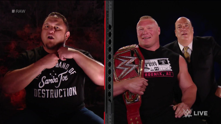 Samoa Joe Brock Lesnar WWE