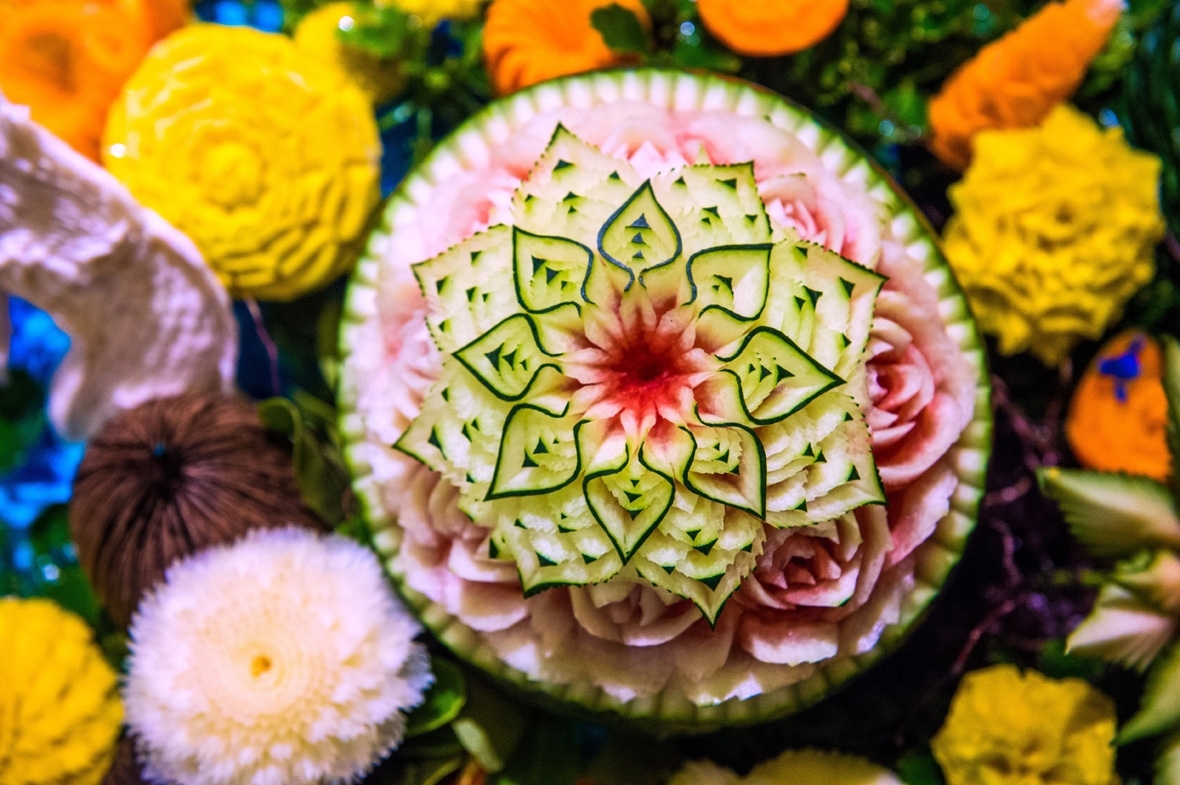 Thailand fruit carving Bangkok