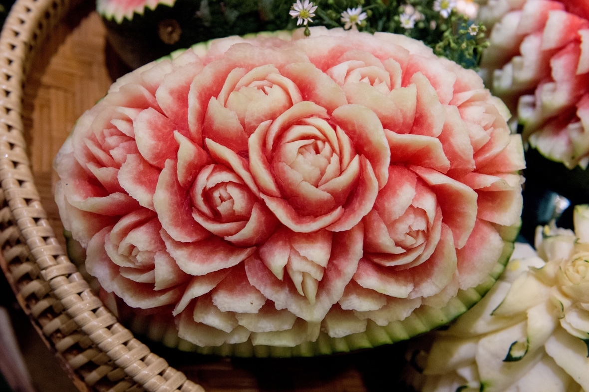 Thailand fruit carving Bangkok