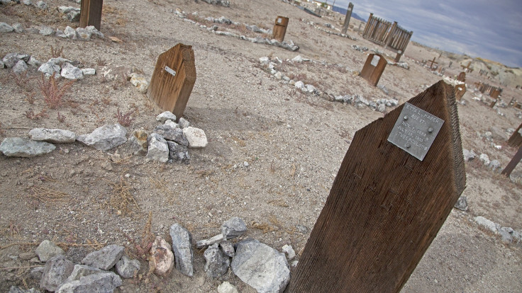 Cemetery next to Clown Motel in Tonopah,Nevada