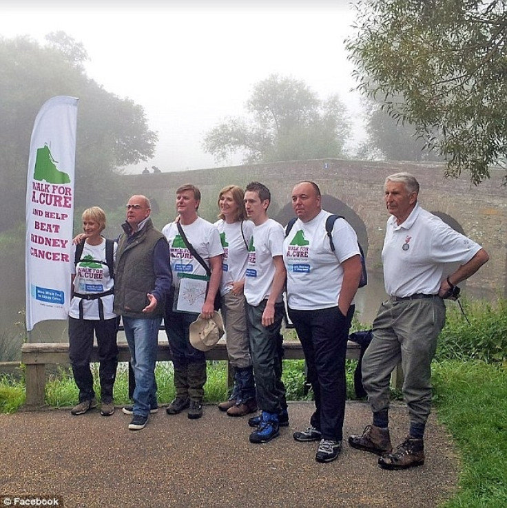 Barry Firmager took part in a 100-mile charity walk
