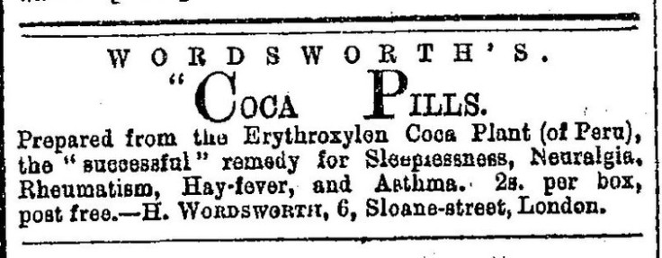 Advert for coca-based patent medicine