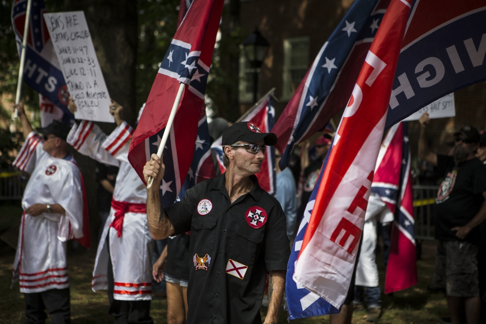 chicago flag w meaning 'largest the hate right, to KKK neo and attend Alt Nazis