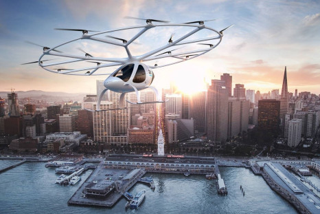 Dubai flying taxi drone Volocopter images