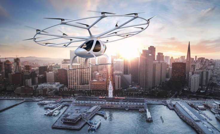 Dubai flying taxi drone Volocopter images
