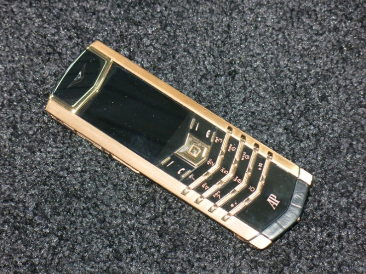 Gold Vertu Signature phone