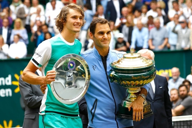 Alexander Zverev and Roger Federer