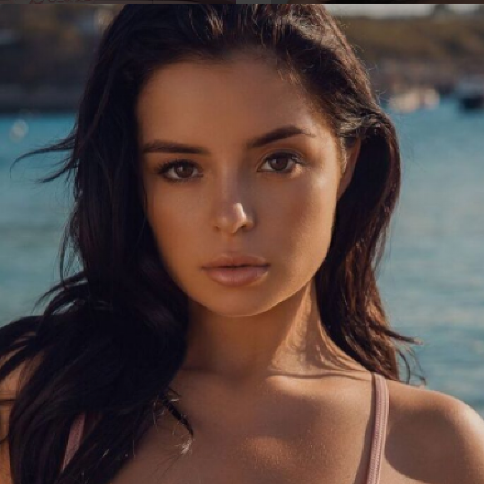 Amazingly gorgeous body': Demi Rose poses in a tiny bikini and