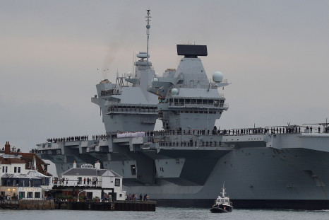 U.K.’s New Warship HMS Queen Elizabeth Arrives in Portsmouth