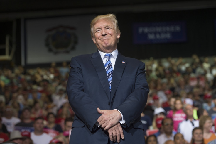 Donald Trump at a West Virginia rally