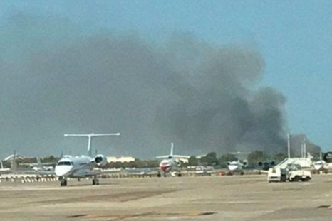 Fire at Barcelona airport