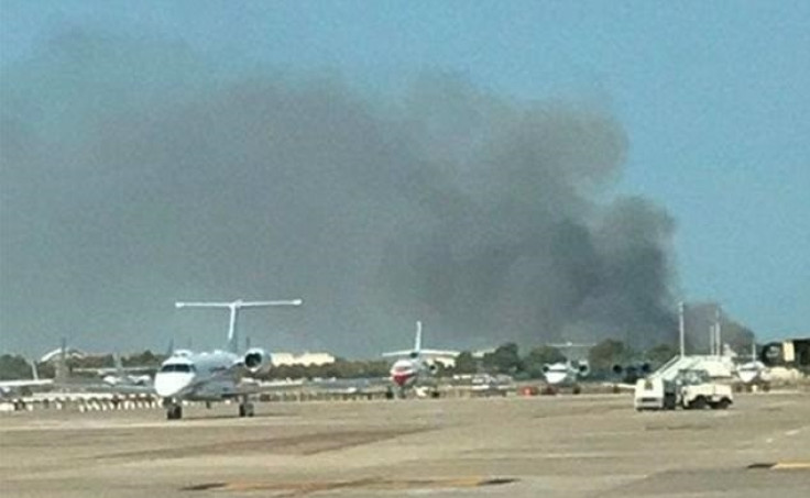 Fire at Barcelona airport