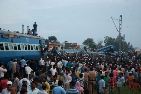 India train derailment Uttar Pradesh