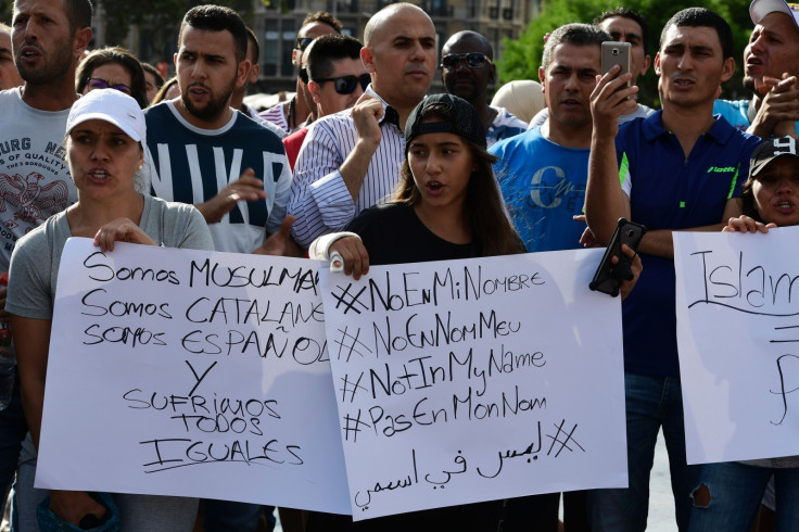 Barcelona terror muslim protest