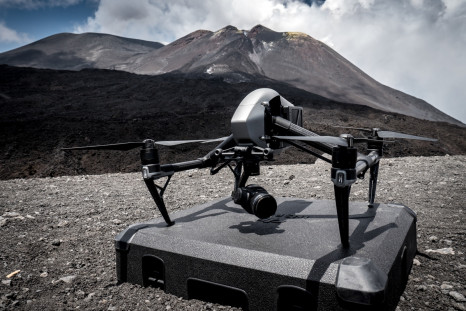 DJI drone used at Mount Etna