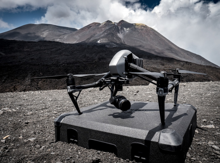 DJI drone used at Mount Etna