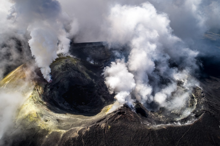 Image of Mount Etna taken by drone