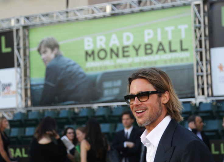 Actor Pitt arrives for the world premiere of the film &quot;Moneyball&quot; in Oakland