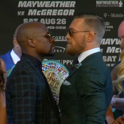Floyd Mayweather and Conor McGregor face off in final press conference before fight