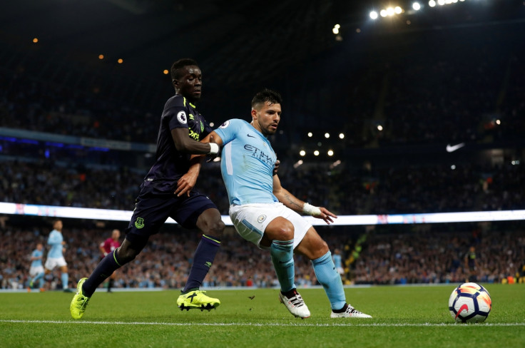 Idrissa Gueye and Sergio Aguero