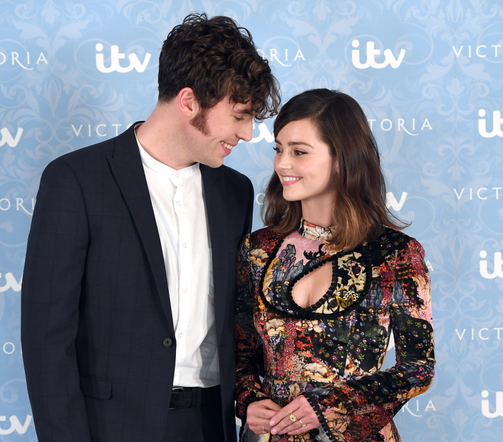 Victoria's Jenna Coleman hints at engagement to Tom Hughes as she