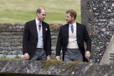 William and Harry at Pippa Middleton wedding