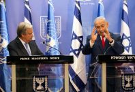 Benjamin Netanyahu Antonio Guterres