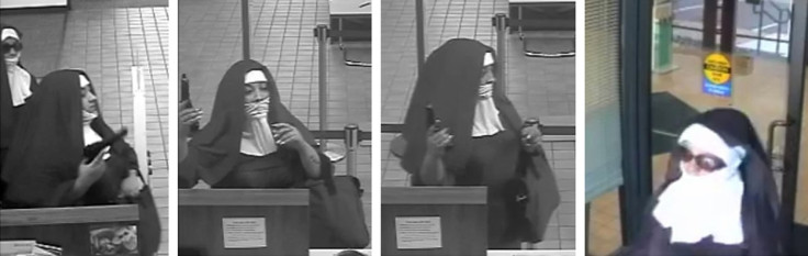 CCTV of bank robber nuns