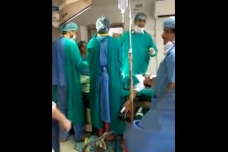 Doctors fighting inside operation theatre