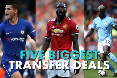 Five biggest Premier League transfer deals 