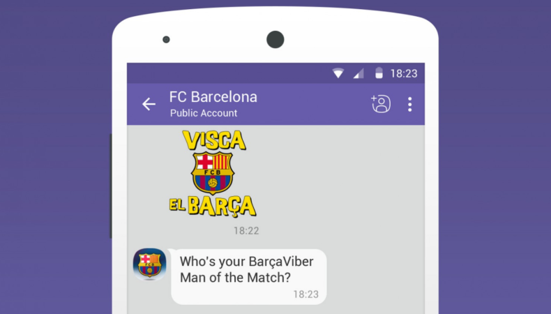 FC Barcelona Viber chatbot