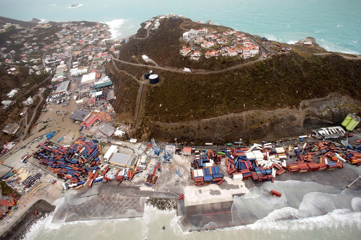 Hurricane Irma Aerial photos show scale of destruction in Sint Maarten