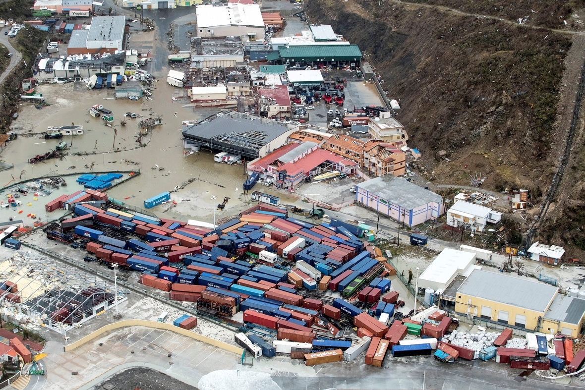 Hurricane Irma Aerial photos show scale of destruction in Sint Maarten