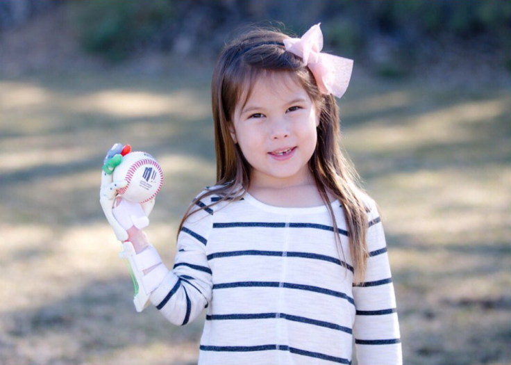 Hailey Dawson 3D-printed hand baseball