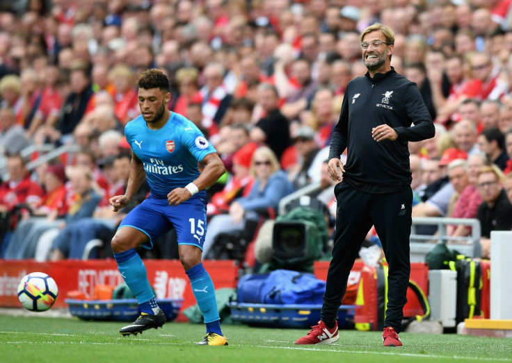 Alex Oxlade-Chamberlain and Jurgen Klopp